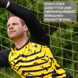 Trikot Protection Torwarttrikot Gr. 140 Gelb-Schwarz Fussball Torwart Shirt Oberteil