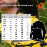 Trikot Protection Torwarttrikot Gr. 140 Gelb-Schwarz Fussball Torwart Shirt Oberteil