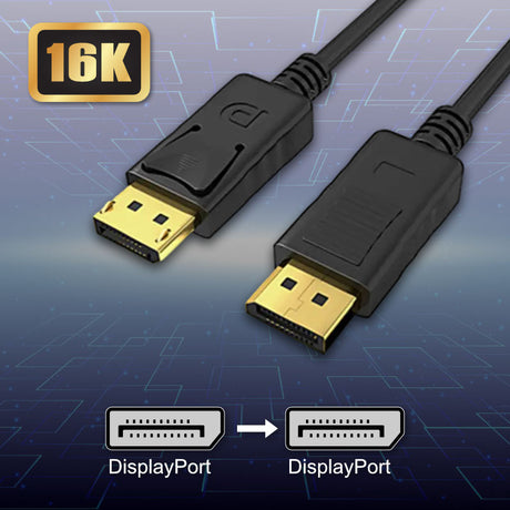 DisplayPort Kabel 2.5m DP-Kabel Bildschirmkabel Monitoranschlusskabel