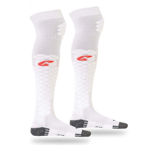 Fussballstrümpfe Premium Torwart Socke Gr. 46-49 Weiss Fussball Stulpen Strümpfe