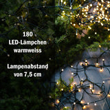 13.42m LED Lichterkette Weihnachten Leuchtkette Lichtgirlande