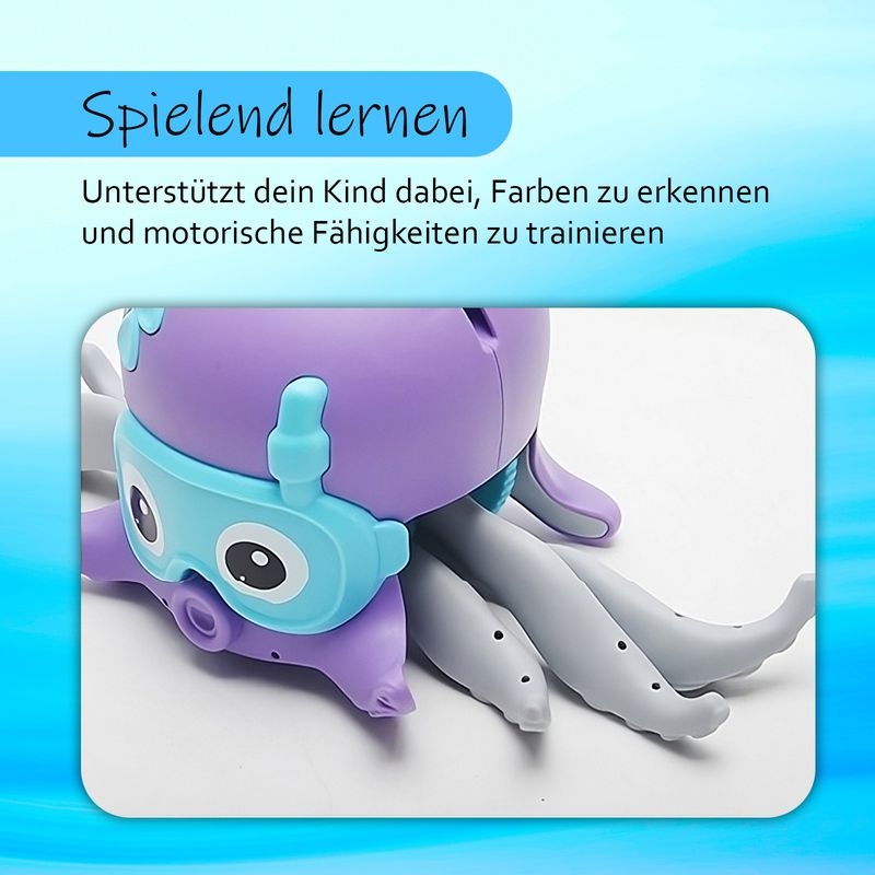 Oktopus Spielzeug Badewanne Badezimmer Aufzieh Uhrwerk Kleinkind Zieh