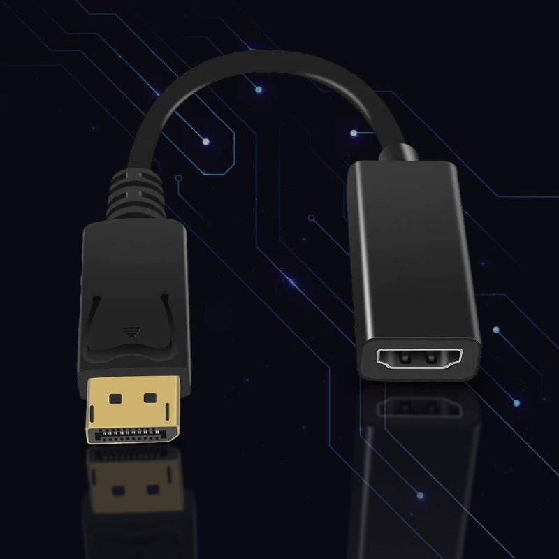 DisplayPort zu HDMI 25cm Adapterleitung DisplayPort auf HDMI Konverter