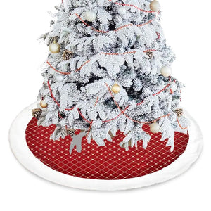 Christbaum-Rock Weihnachtsbaumdecke Tannenbaum-Teppich Baumrock-Matte