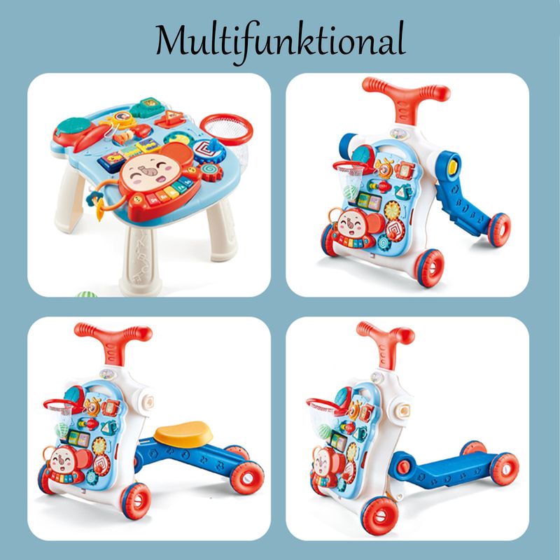 Baby Walker Lauflernwagen Kinderroller Laufrad Rutschrad Spieltisch