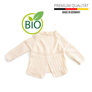 Baby-Strickjacke Gr. 62/68 Baby-Jäckchen Baumwolljacke für Neugeborene