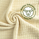 Babydecke Neugeborenen-Decke Kinderdecke Merino Schurwoll Kuscheldecke