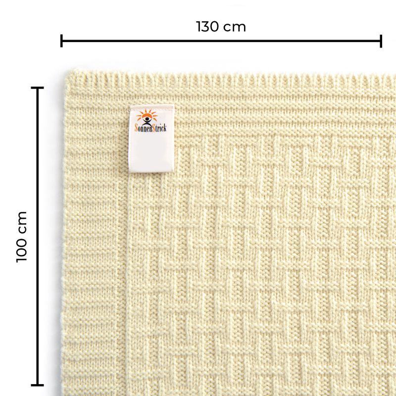 Babydecke Neugeborenen-Decke Kinderdecke Merino Schurwoll Kuscheldecke