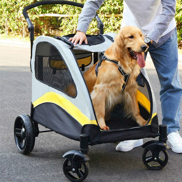 Hundebuggy Gr. L Hundewagen Haustierwagen Hundetransport Hundestroller –  Hermex.ch