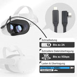 Kabel für VR Brille 5m Oculus Quest 2 USB-C Datenkabel Ladekabel