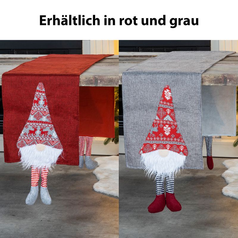 Tischläufer mit Wichteln Tischband Weihnachten Dekoration Tischdecke