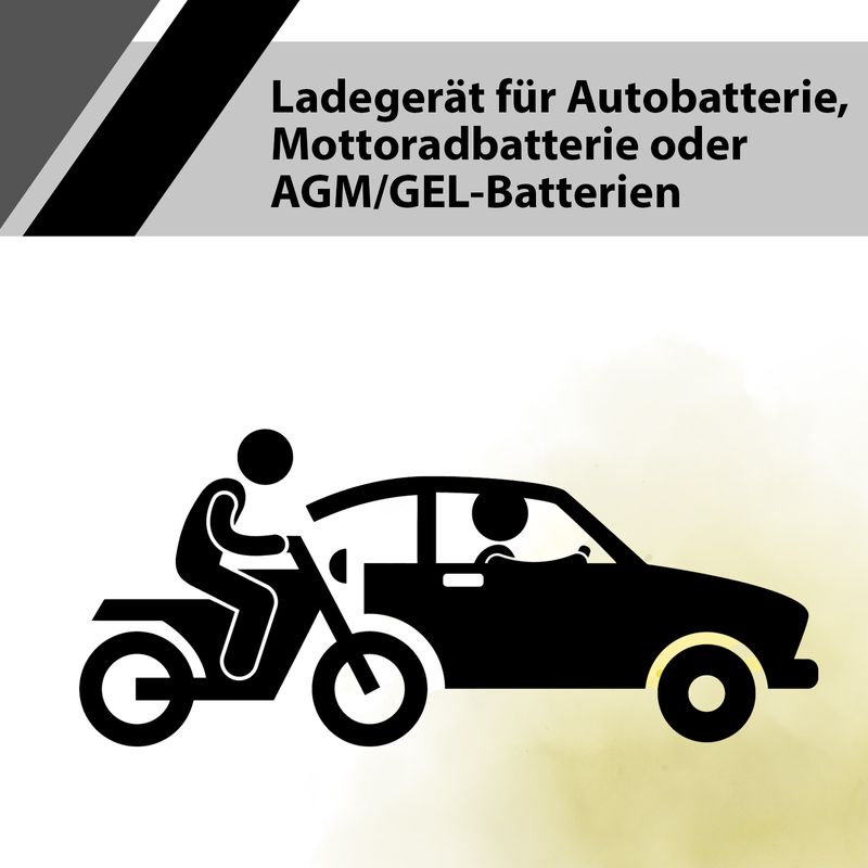 Ladegerät Autobatterie KFZ Batterieladegerät Fahrzeugbatterie-Lader