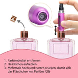 8ml Mini-Parfümzerstäuber-Set Parfum Vaporisateur Goldig Matt-Goldig