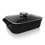 Aluguss-Bräter Garschale Rechteckbräter Aromabräter Schmorbräter