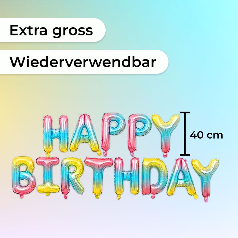 Ballon Set Luftballon Geburtstagsballon Folienballon Party Ballon