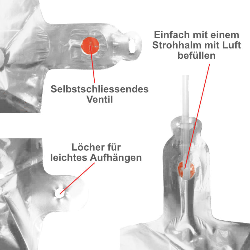 Party Ballon Set Luftballon-Kombi Geburtstagsballon Folienballon