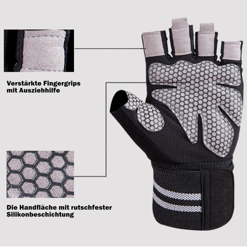 Trainingshandschuhe Gr. M Fitnesshandschuhe Sport-Handschuhe