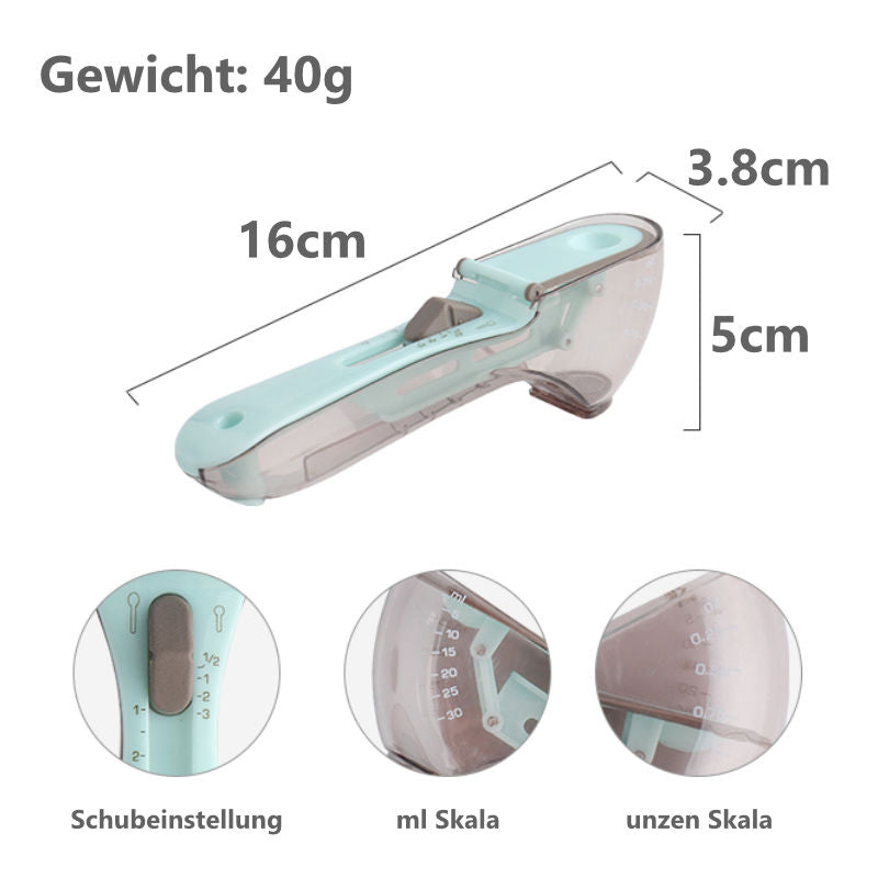 Dosierlöffelset Messlöffelset Messbecher- und Messlöffelset