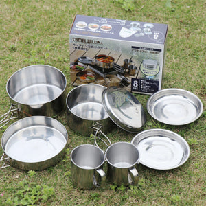 Campinggeschirr Outdoor-Kochutensilien Picknickgeschirr Set