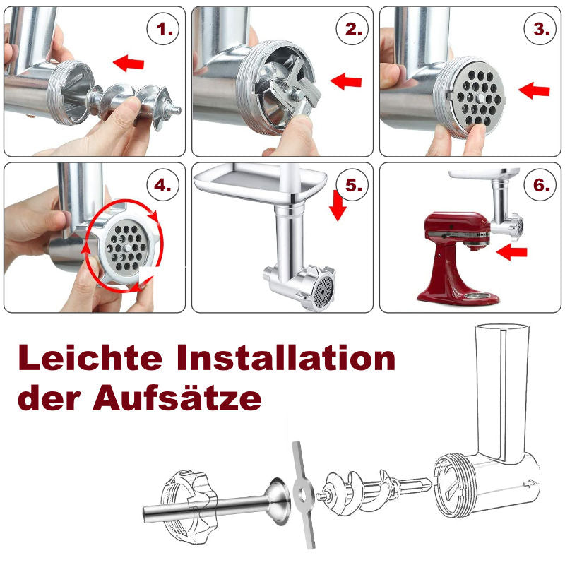 Alternativer Fleischwolf-Aufsatz für KitchenAid Fleischwolfvorsatz