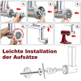 Alternativer Fleischwolf-Aufsatz für KitchenAid Fleischwolfvorsatz