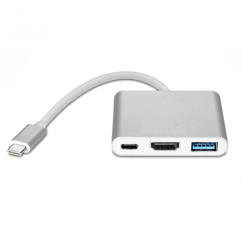3in1 Adapter Hub USB-C - HDMI 2.0 USB-A 3.0 USB-C