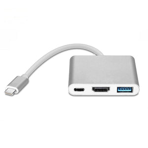 3in1 Adapter Hub USB-C - HDMI 2.0 USB-A 3.0 USB-C