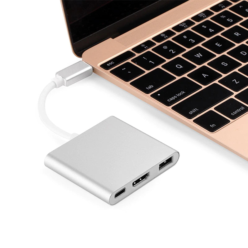 3in1 Adapter Hub USB-C - HDMI 2.0 USB-A 3.0 USB-C