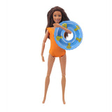 Schwimmringe 5 Stück Set für Barbie Blau Enten Muster Zubehör