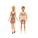 Ken und Barbie Kleider Paarweise Set Casual Mode Beige