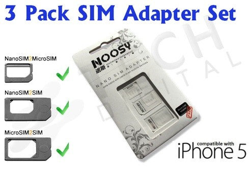 Nano und Micro SIM Adapter 3er Set