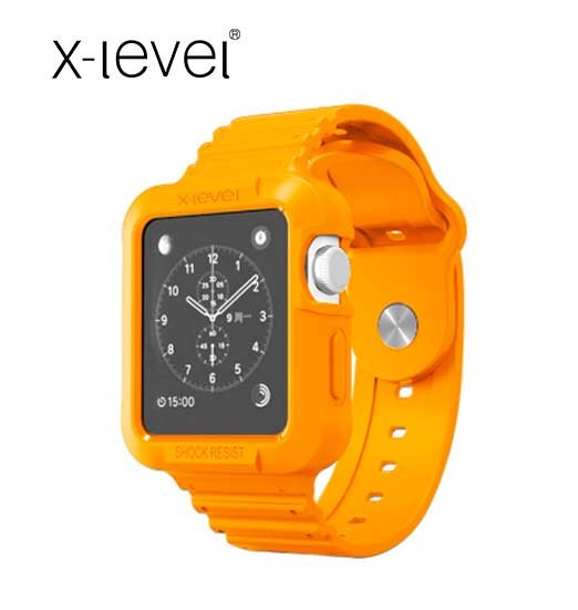 Apple Watch 40mm 38mm Silikon Sport Armband Cover Orange