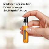 5ml Mini-Parfümzerstäuber Parfum Vaporisateur Matt-Goldig
