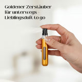 8ml Mini-Parfümzerstäuber Parfum Vaporisateur Matt-Goldig