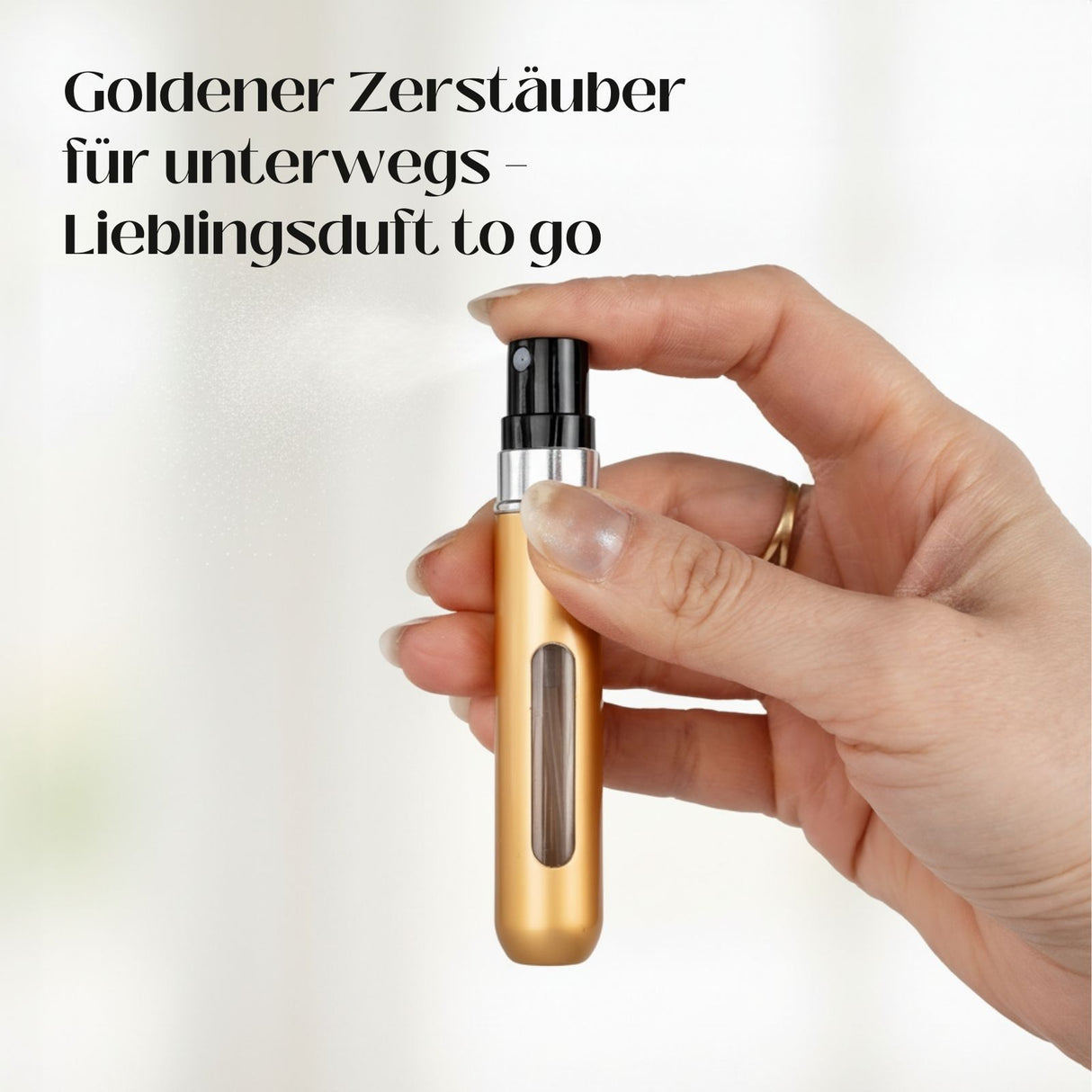 8ml Mini-Parfümzerstäuber Parfum Vaporisateur Goldig