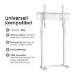 Universal TV-Ständer LCD Fernseher Bildschirm Standfuss Display Weiss