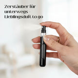 2er-Set Mini-Parfümzerstäuber 8ml Parfum Vaporisateur Silbrig Schwarz