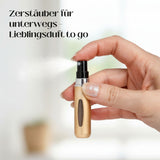 2er-Set Mini-Parfümzerstäuber 5ml Parfum Vaporisateur Goldig
