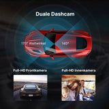 Dual-Dashcam Full-HD Autofront-Kamera Onboard-Kamera Innenraum Auto