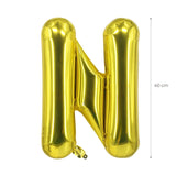 Buchstabenballon N Golden Geburtstagsparty Ballon Folienballon 40cm