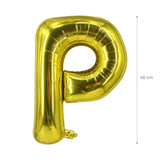 Buchstabenballon P Golden Geburtstagsparty Ballon Folienballon 40cm