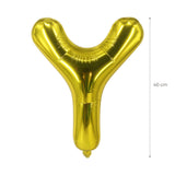 Buchstabenballon Y Golden Geburtstagsparty Ballon Folienballon 40cm