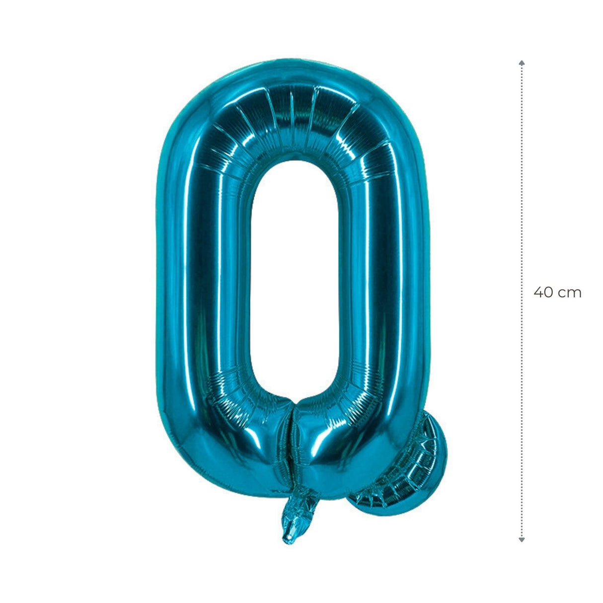 Buchstabenballon Q Blau Geburtstagsparty Ballon Folienballon 40cm