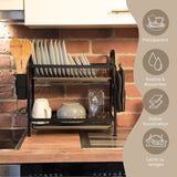 Abtropfgestell Geschirr-Aufbewahrungsregal Küchenregal Abflussregal Geschirrregal