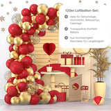 120er Set Party-Luftballons Ballongirlande Geburtstagsballons Ballonbogen Luftballons