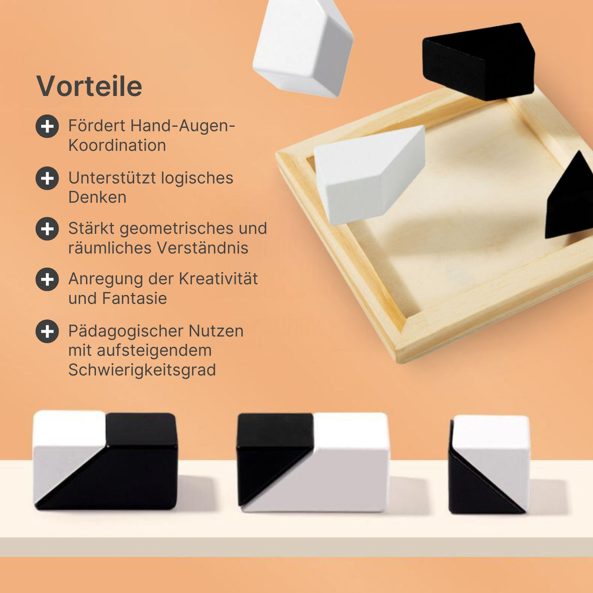 Holz-Puzzle für Kinder Holzblock-Puzzle Lernspielzeug Pädagogisches Spielzeug