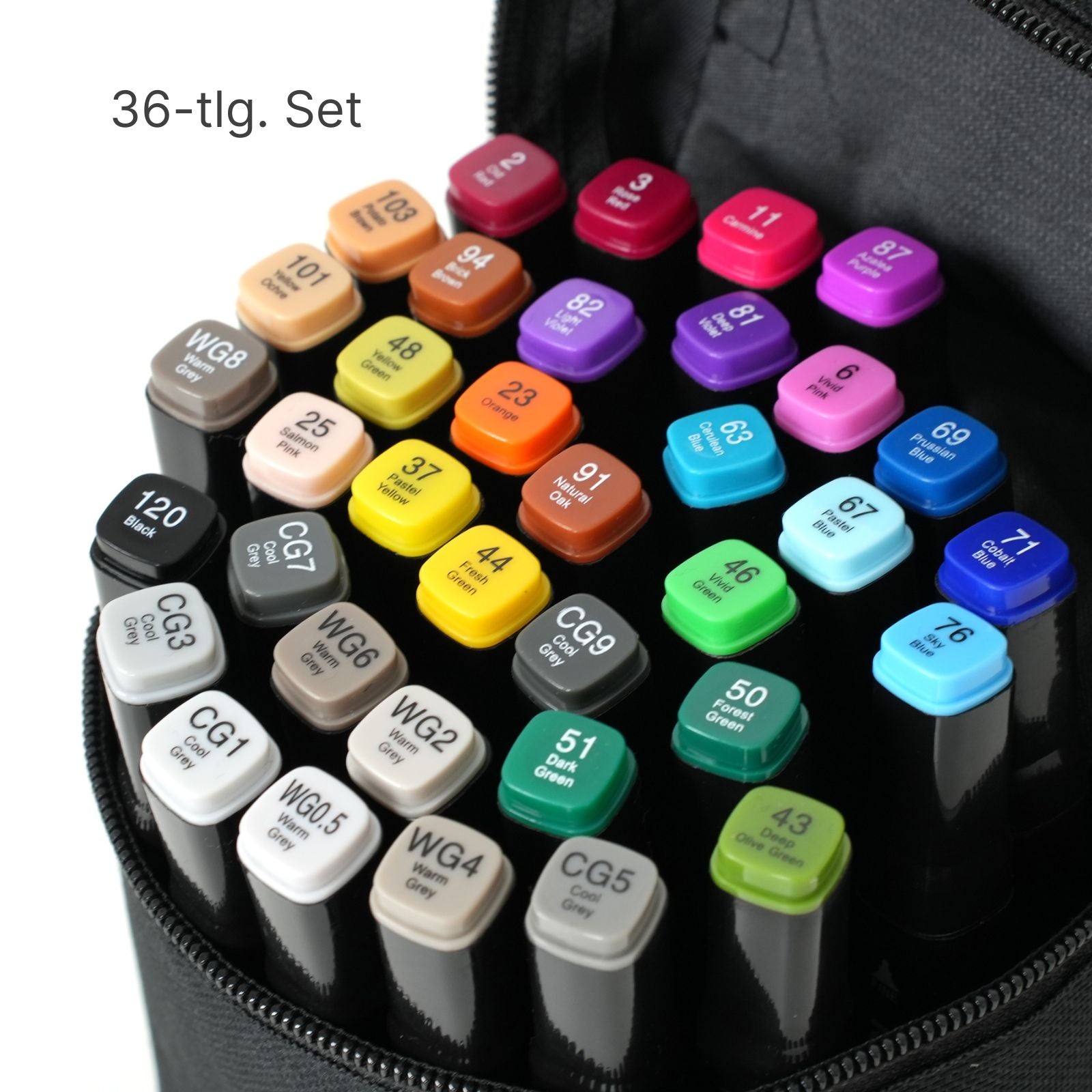 36-tlg. Set Dual Marker Twin Marker Doppelseitige Stifte