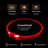 LED-Leuchthalsband Sicherheits-Hundehalsband Hundehalsband Schlauchhalsband