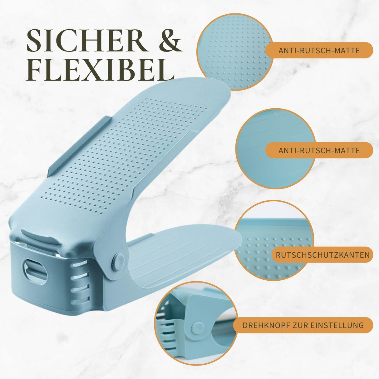 Schuhhalterung Schuh-Organizer Schuhstapler Schuhhalter Schuhschrank Schuhregal