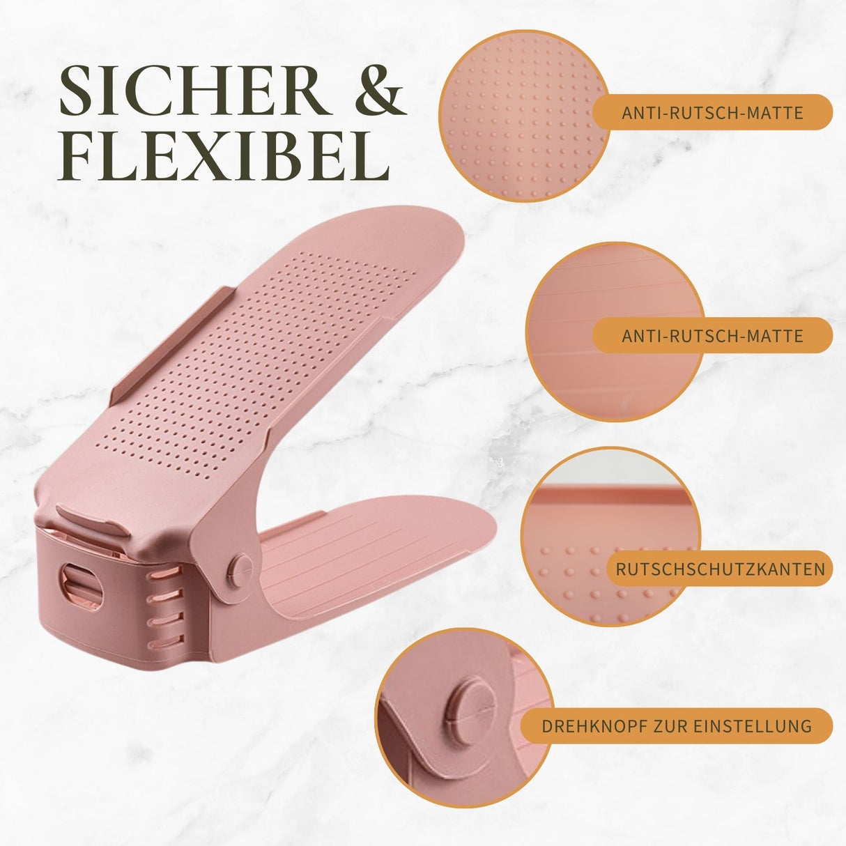 Schuhregal Schuhhalterung Schuh-Organizer Schuhstapler Schuhhalter Schuhschrank